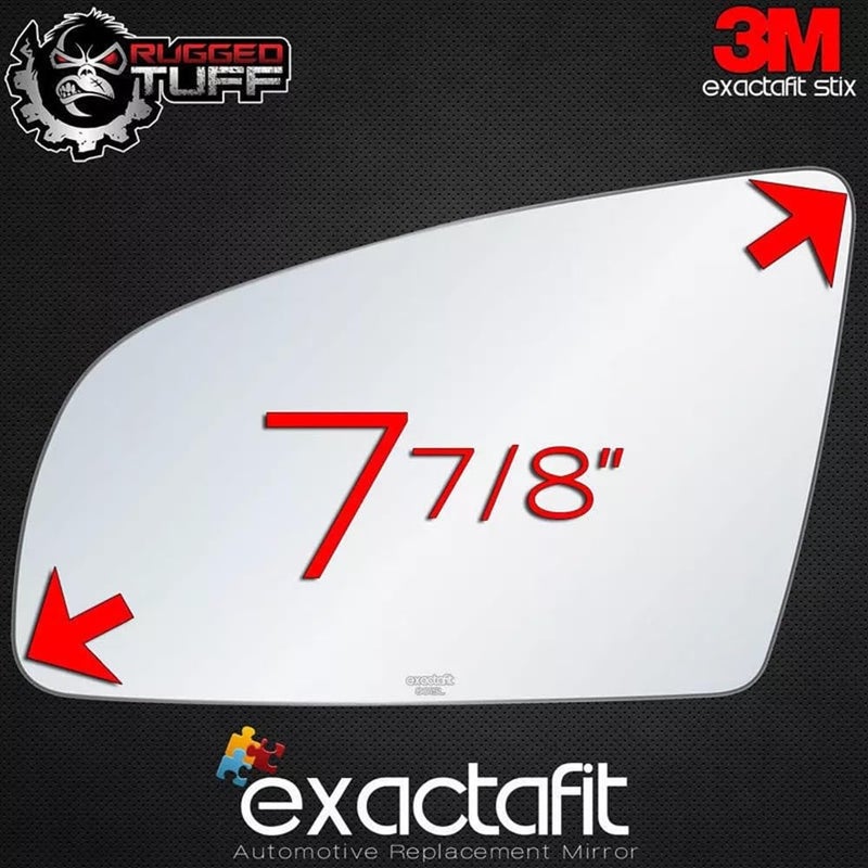 Rugged TUFF Driver Side Mirror Glass Replacement For 2002-2009 Audi A3 A4 A6 S4 S6 RS4 Quattro Left Door Mirrors exactafit 8015L - Image 4